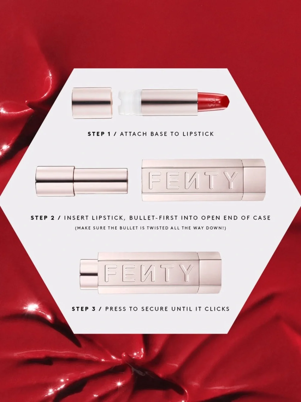 Fenty Beauty Icon the Case Refillable Lipstick - Metallic Nude
